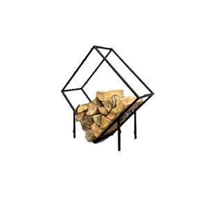 Porte-bûches en fer autoportant extérieur pour le stockage de bûches coupées dans le jardin ou l'arrière-cour couleur de forme de taille personnalisée - Product Image 3