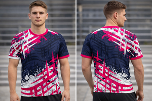 Maillot de sport tricoté personnalisé par sublimation |   Vêtements d'équipe en polyester respirant et à séchage rapide |   Maillot d'entraînement et d'e-sport pour hommes - Product Image 5
