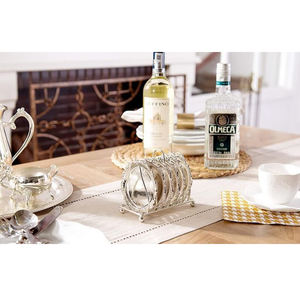 Ensemble de 4 sous-verres en métal en cuivre martelé pour la maison Bar Party Tabletop Round Tea & Coffee Servant Coaster - Product Image 5