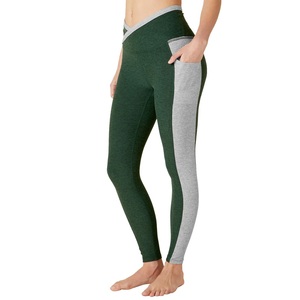 Pantalons d'entraînement Sexy Gym Wear Quick Dry High Elastic Waist OEM Cheap Hot Selling Solid Color Womens Leggings Supplier de BD - Product Image 3