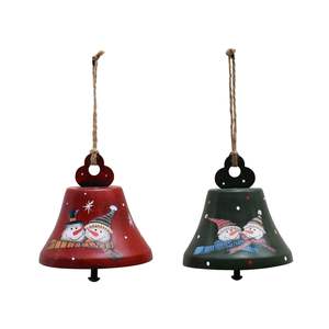 ระฆังคริสต์มาสทำด้วยมือสไตล์วินเทจทำจากโลหะขัดเงาของตกแต่งที่กลมกลืนกันระฆังนำโชคสไตล์ดั้งเดิม - Product Image 2