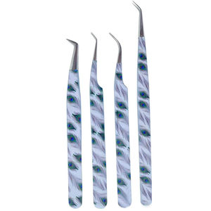 Pince à cils professionnelle en acier inoxydable OEM ODM Pointe lisse Anti-magnétique Poignée confortable Outil de longueur 10mm pour cils - Product Image 6