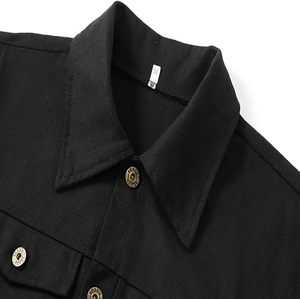 Men's Cotton <b>Belted</b> Jackets - Product Image 5