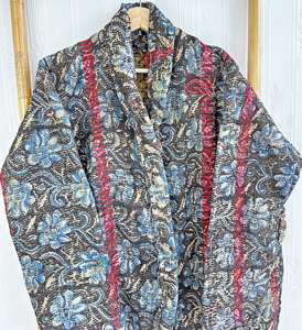 Conjuntos étnicos de Kimono Kantha de alta tendencia para mujer, fajas de chaqueta hasta la rodilla personalizadas para fiesta en la playa, estilos indios - Product Image 6