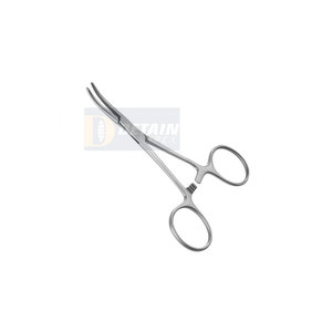 3.5 Straight Curved Hemostat Forceps Locking <b>Clamps</b> Gold Product Stainless Steel Surgical Forceps - Product Image 3