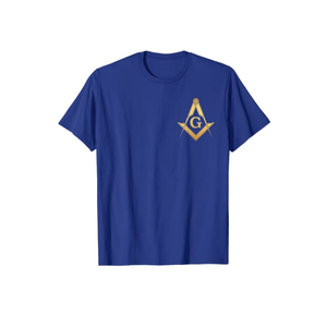 Chemise d'été maçonnique personnalisée en coton léger à manches courtes, col rond, T-shirts décontractés grande taille pour hommes - Product Image 3