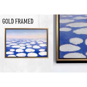 Printed <b>Canvas</b>: <b>Abstract</b> Cloudscape Glass Wall Art - Modern Home Decor,1P Goldframedcanvas - Product Image 1