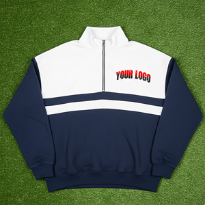 Sudadera con Capucha Extra Grande y Gruesa con Cierre de Cremallera de un Cuarto para Mujer, Hecha a Medida, 100% Algodón, Ropa Urbana - Product Image 1