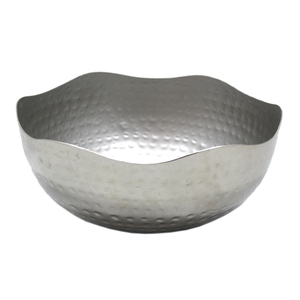Wholesale Bulk Iron Round Shape Food Serving Bowl Silver Finished Kitchen & <b>Tabletop</b> Serving & Decorative Bowls Handmade Bulk - Product Image 1