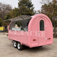 Mini camion de nourriture mobile de rue commerciale/remorque de nourriture/vente chariot de crème glacée