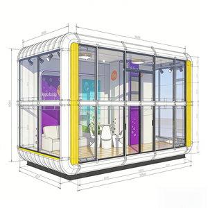 <span class=keywords><strong>Casa</strong></span> Prefabricada Moderna Mini/<span class=keywords><strong>Plus</strong></span> de 20/40 pies, <span class=keywords><strong>Casa</strong></span> Modular Tipo Apple, Cabaña Apple para Hotel, Hogar y Uso Comercial - Product Image 5