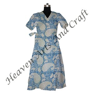 Robe longue en coton élégante pour femmes, caftan imprimé élégant, peignoir coloré pour vêtements de nuit, vêtements de nuit confortables - Product Image 4
