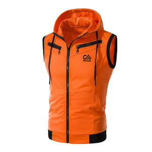 Sudadera con capucha sin mangas para hombre, novedad en venta, Sudadera con capucha para hombre, Sudadera con capucha sin mangas y logotipo personalizado - Product Image 5