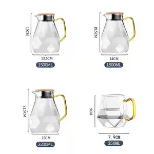 Tetera de Vidrio de Estilo Chino de Lujo con Juego de Tazas, Jarra de Agua de Cerámica Moderna para Café, para Fiestas, Días Festivos, Disponible para Hoteles - Product Image 5