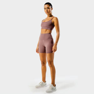 Shorts de Mujer de Cintura Alta y Longitud Media, con Cintura Elástica sin Costuras, Ajuste Perfecto, 100% Poliéster/Spandex, Transpirables, Personalizables, para Entrenamiento - Product Image 1