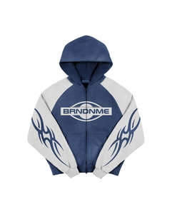 Sudadera con capucha y cremallera para hombre y mujer con estampado personalizado, ropa informal holgada, a la moda de manga larga Sudadera con capucha, sudaderas con personalidad - Product Image 1