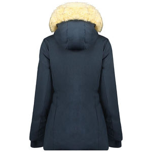 Parka longue pour femme d'hiver, imperméable, tendance, respirante, couleur unie, chaude, à capuche, décontractée, fermeture éclair amovible - Product Image 2