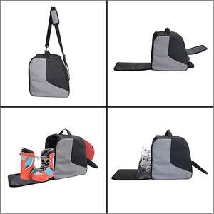 กระเป๋าเก็บถุงมือเบสบอลแบบพกพาสำหรับมืออาชีพ ดีไซน์ลายทางพร้อมโครงภายนอก ผลิตจากโพลีเอสเตอร์ กันฝุ่น กันน้ำ สามารถปรับแต่งโลโก้ได้ - Product Image 4