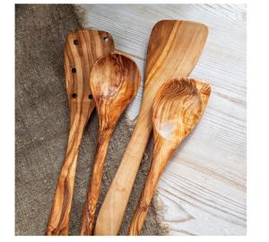 Ustensiles à salade modernes de 11 pouces, fabriqués à la main, écologiques, recouverts de résine, compatibles lave-vaisselle, pour la cuisine à domicile, fabriqués en Inde - Product Image 5