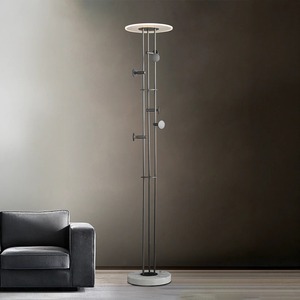 Modern Luxury Living Room Home Decor Elegant <b>Mushroom</b> Shape White Fabric Floor Lamp Stylish Golden Stand LED for Home Office Use - Product Image 2