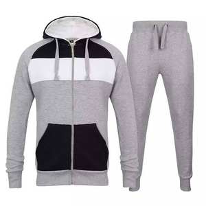 Neuer Stil 100% Baumwollfleece Material Erwachsenen Reißverschluss Sportbekleidung Damen Trainingsanzüge OEM Frühling Uniform Einfarbig - Product Image 3