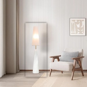 Moderna sala de estar de lujo decoración del hogar elegante forma de hongo lámpara de pie de tela blanca elegante soporte dorado LED para uso en el hogar y la Oficina - Product Image 1