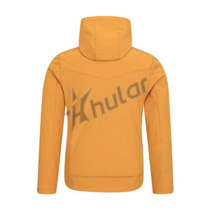 Cortavientos Softshell deportivo de invierno personalizable para hombre, cortavientos de talla grande, ajustado, transpirable, con cremallera, con capucha frontal para deportes al aire libre, correr - Product Image 2