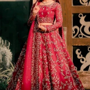 NEW--ELEGANT DESIGNER OF HEAVY--EMBROIDERY ON <b>BLOUSE</b> ,LEHENGA DRESS Embellished WITH CRYSTAL GLASS BEADS,STONE,DABKA work @ 2022 - Product Image 1