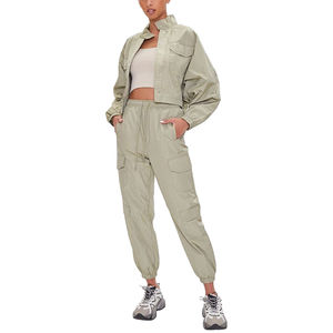 Custom <b>Nylon</b> <b>Women</b> Windbreaker Tracksuit Set Sportswear Breathable Water Resistant Custom Color <b>Nylon</b> windbreaker tracksuit 2026 - Product Image 6