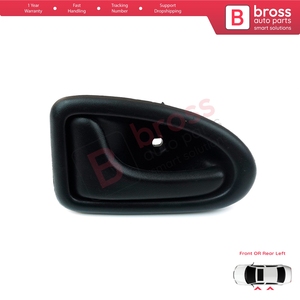 Poignée de porte intérieure gauche noire avec câble pour Clio 2, Scenic, Megane 1, Trafic, Master 2, Mascott, Logan 1, Movano, Vivaro A, Inters (référence BDP102) - Product Image 2