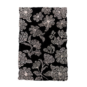 Hacienda Floral & Striped <b>Hand</b> <b>Tufted</b> Wool & Viscose <b>Rug</b> Tra-14861 Rectangular Plush for Home Living Room or Hallway - Product Image 1