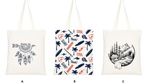 Natural Printed Fashion Custom logo Full Color Heavy <b>Weight</b> Thick Shopping Bag with Zip Canvas Cotton Tote Bag Printed Fabric - Product Image 2