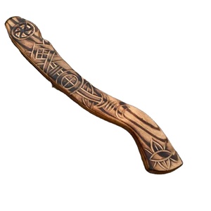 Hacha Vikinga Hecha a Mano de Acero Industrial con Alto Contenido de Carbono, Mango de Madera de Palisandro, Funda de Cuero, Personalizable, 1.5 kg, Multiusos - Product Image 4