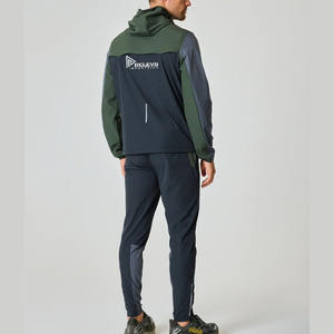 Survêtement coupe-vent de haute qualité 100% coton avec logo réfléchissant personnalisé pour l'entraînement et le jogging en hiver, séchage rapide et respirant - Product Image 4