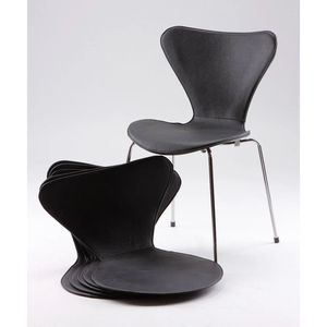 Fundas de Silla de Poliéster Negro para Arne Jacobsen 3107/3207 - Product Image 2