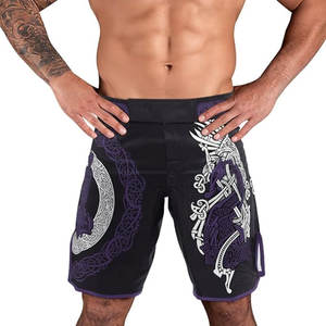 Venta al por mayor de fábrica Plain Stretchy Fight Mma Kick Boxing Muay Thai Martial Arts Fight Shorts Plus SizeHot venta de productos - Product Image 4
