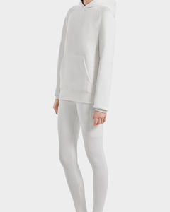 Sweat-shirt en coton mélangé personnalisé de qualité supérieure, tenue d'hiver décontractée, poche kangourou, cordons de serrage réglables, confort ultime, teint uni - Product Image 4