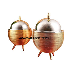 Olla Caliente de Metal de Lujo, Diseño Personalizado, Cazuela Hecha a Mano, Clásica y Elegante, Calentador de Alimentos de Metal Nuevo de Lujo al por Mayor - Product Image 5