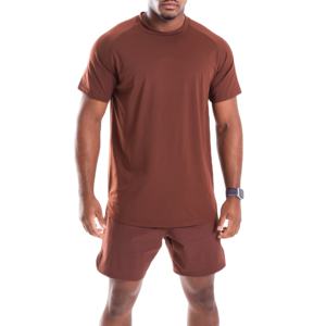 Conjunto Deportivo de Verano para Hombre, Dos Piezas, Camiseta y Pantalones Cortos, Personalizado, de Algodón Transpirable, Manga Corta, para Jóvenes - Product Image 1
