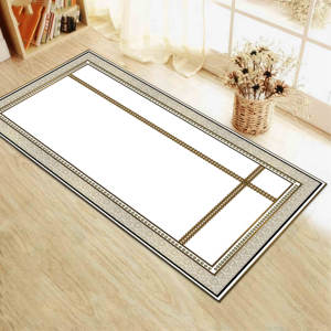 Alfombra de Oración Islámica Marrón de Lana, Diseño Tradicional Ecológico con Patrón de Patchwork, Alfombra Suave de Pelo Medio con Base de Látex para Decoración del Hogar - Product Image 5