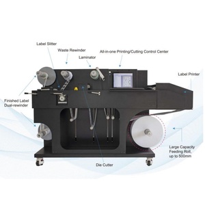 Máy in nhãn kỹ thuật số tất cả các chức năng trong một máy in nhãn cán chết cắt rạch và tua máy - Product Image 2