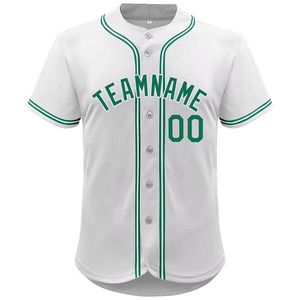 Camiseta Deportiva de Béisbol de Alto Rendimiento, Personalizada, Absorbe la Humedad, Secado Rápido, Transpirable, 100% Poliéster, Cuello en V, Talla Grande para Hombre - Product Image 4