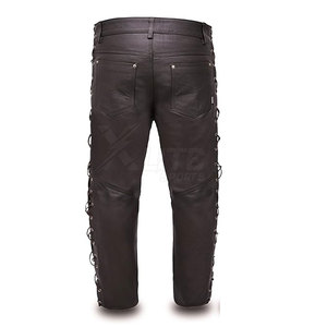 Premium Riding Gear Collection Lightweight Durable Breathable Leather Unisex Motorbike <b>Pant</b> with Safety Design and Smooth Finish - Product Image 2