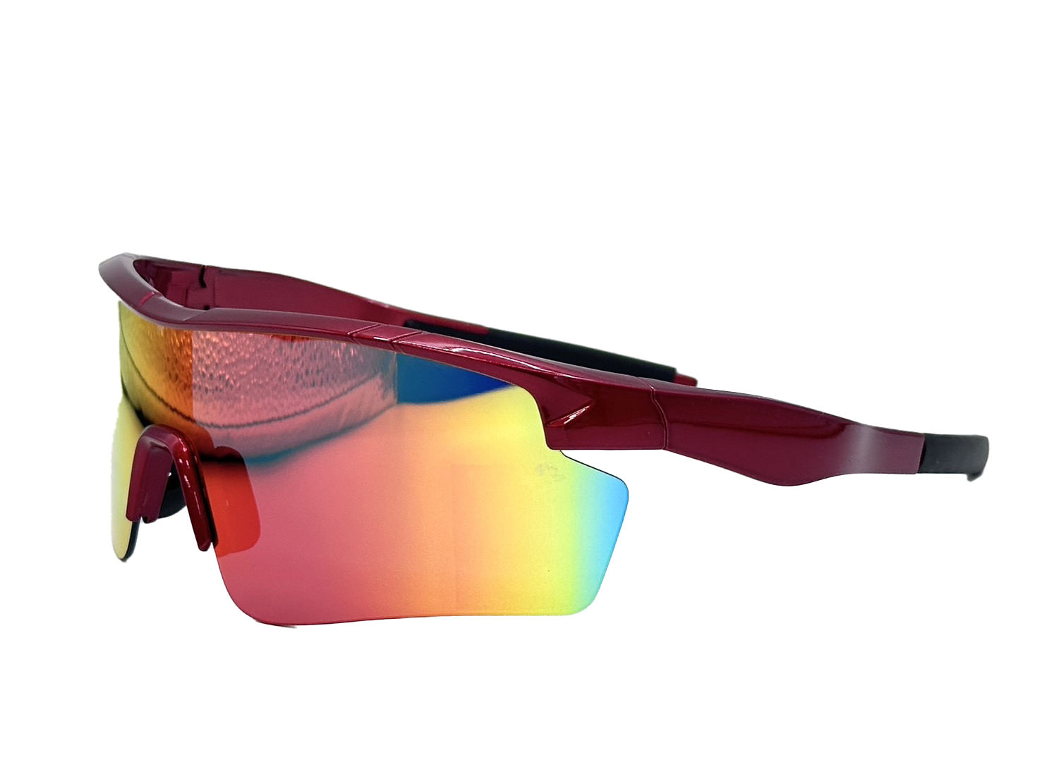 New Fashion UV400 Sports Sunglasses for Men and Women Outdoor Cycling Eyewear with Mirror Coating Lens