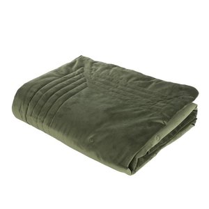 Cubrecama Acolchado a Cuadros FASCINO VERDE Hecho en Italia Tamaño 55x80 Pulgadas Modelo FZFSCPLAID140X200-13 - Product Image 1