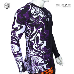 Logotipo personalizado Sublimación Impreso Spandex Camisas de compresión Surf Buceo Rashguard BJJ Uniformes Unisex MMA Rash Guard - Product Image 3