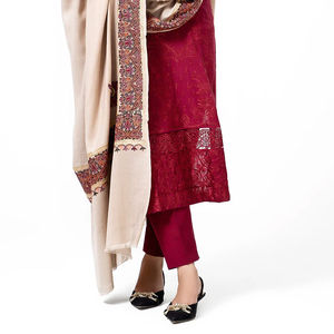 Bufanda de Lana Informal y Moderna para Mujer, Ropa Islámica, Chal de Lana Pashmina Hecho a Mano para Mujer Musulmana - Product Image 6