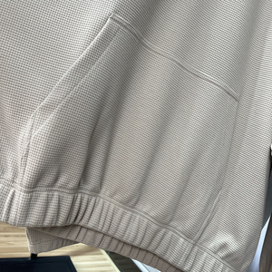 H5519 automne hiver nouveautés vente en gros personnalisé 360 Gsm mélanges de coton gaufré sweats à capuche femmes hommes sweats à capuche vierges - Product Image 3