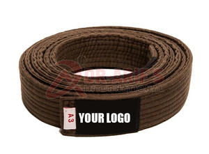 Cinturones de Karate unisex de alta calidad para entrenamiento de artes marciales y clasificación hechos de material de poliéster o algodón - Product Image 5