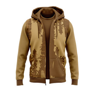 Sudadera con capucha personalizada de invierno, con sublimación 3D, transpirable, de secado rápido, con cremallera, para hombre y mujer, con estampado digital completo, estilo streetwear. - Product Image 3